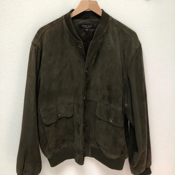 Golden Bear Sportswear Suede Bomber Jacket - Picture 2 of 7